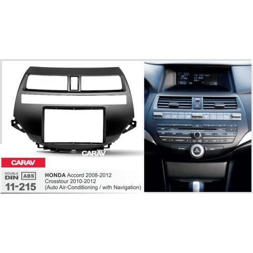 CARAV 11-215 Top Quality Radio Fascia for HONDA Accord 2008-2012; Crosstour Stereo Fascia Dash CD Trim Installation Kit