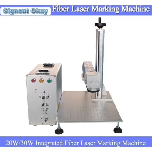 Factory price portable 20W 30W cnc fiber laser metal marking machine DIY glasses watch phone engraving for sale