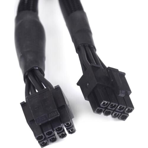 Black CPU 8Pin to 8(4+4)-Pin Modular Power Supply Cable for Corsair RM550X RM650X RM750X RM850X RM1000X