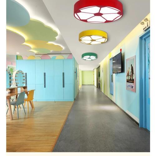 Childrens room chandelier creative cartoon boy soccer maternal and child shop sports goods store amusement park kindergarten