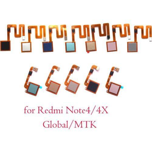 For Redmi Note4 New original tested fpc Touch ID Fingerprint Sensor Flex Cable for Xiaomi Redmi Note 4X 4