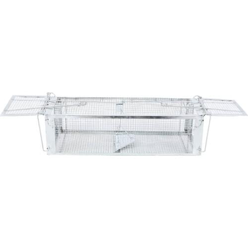 House Garden Feeder Supplies Reusable Catching Mice Mouse Traps Catcher Rodent Rat Mouse Hunting Double-door Cage bird feeder