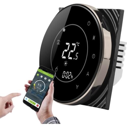 Hot Sale Water Heating Energy Saving Thermostat with Touchscreen LCD Display Weekly Programmable Room Temperature Controller