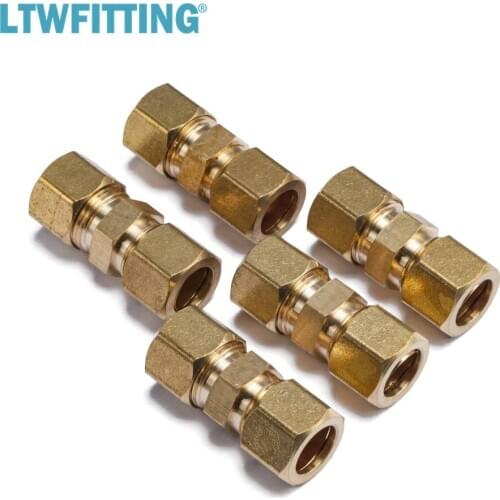 LTWFITTING 1/2" OD Compression Union ,BRASS COMPRESSION FITTING