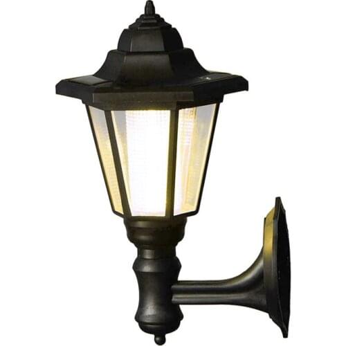 Fashion LED Solar Power Light Outdoor Waterproof Energy Saving Landscape Wall Lamp For Home Garden Lawn Path Way GQ