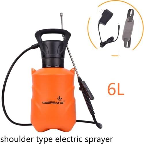 6L shoulder type electric sprayer rechargeable backpack high pressure full-automatic spray bottle gricultural tools
