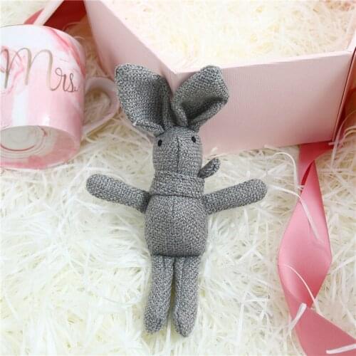 New Arrival Cute Soft Lace Dress Rabbit Stuffed Plush Animal Bunny Toy Pets Fashion For Baby Girl Kid Gift Animal Doll Keychain