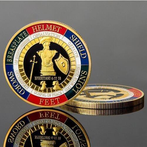 40mm 19/5000 Guard The Soldiers Commemorative Coin God Armor Collection Of Commemorative Gifts Coins Collectibles