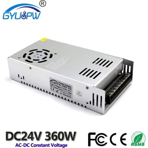 Switch Power Supply DC12V DC15V DC18V DC24V DC32V DC36V DC48V DC60V 360W Lighting Transformers AC-DC Power Source for LED Lamp