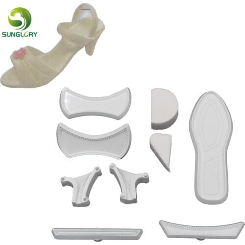 9Pcs/Set Plastic Fondant Ladys Shoe Cutter Ladies High-Heeled Shoes Mold Women Sandals Cookie Cutter Cake Decorating Tools