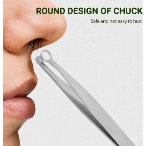 Professional Stainless Steel Nose Hair Clip Tweezer Eyebrow Face Nose Hair Clip Remover Tool Nose Hair Trimmer Tool Cosmetics