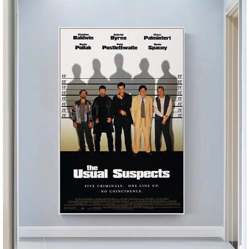 V0752 The Usual Suspects (4) Vintage Classic Movie Wall Silk Cloth HD Poster Art Home Decoration Gift