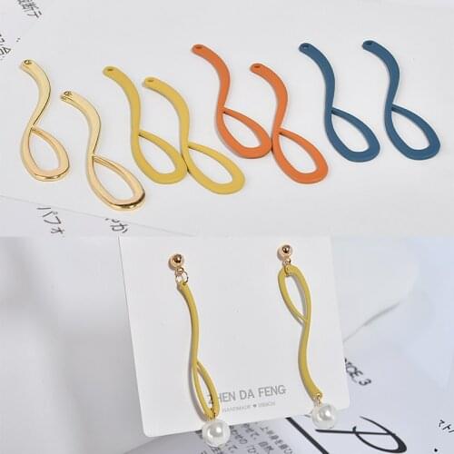 Spring irregular abstract balloon shape spray paint pendant diy earrings key chain material accessories