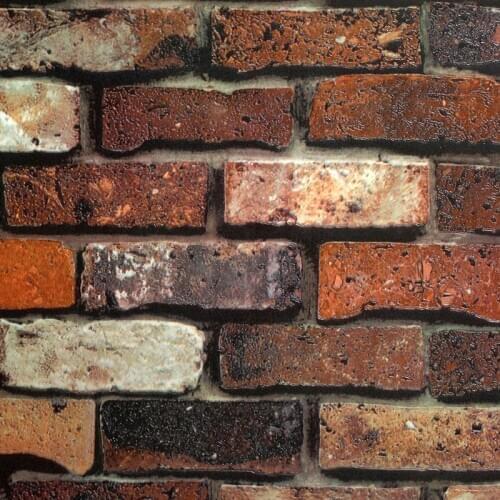 Vinyl Rustic Brick Wall Wallpaper Chinese Style Vintage Washable PVC Wall Paper Roll Living Room Background WallCoverings 10M