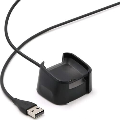 Charging Cradle Dock USB Data Cable Base Desktop Charger For Fitbit Versa Watch