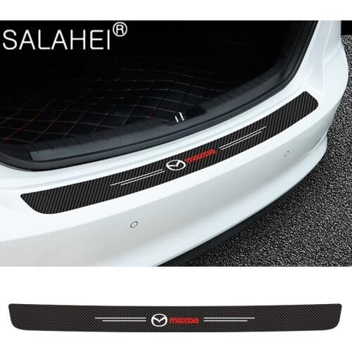 Car Tail Trunk Rear Plate Bumper Protector Anti Scratch Sticker For Mazda 2 3 6 8 CX4 CX-5 CX-7 CX-9 CX-3 Atenza Car Accessories