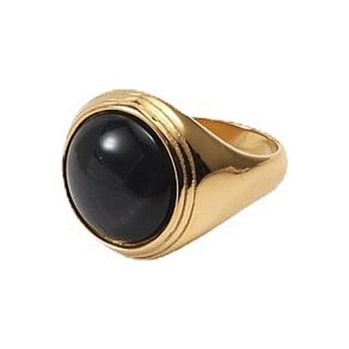 Stainless Steel Vintage Claw Set Black Ring Cool Temperament Simple Gold For Womens Punk 2021 Trends Love Accessories Jewelry