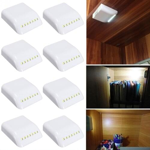 10/5/1pcs Under Cabinet Light Universal Sensor Touch Cupboard Hinge Lamp for Home Kitchen Wardrobe Closet Inner Night Lights