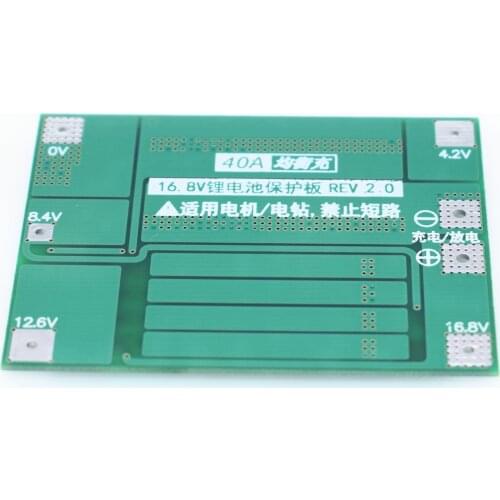 10pcs 4S 40A Li-ion Lithium Battery Charger Protection Board 18650 BMS For Drill Motor 11.1V 12.6V/14.8V 16.8V Enhance/Balance