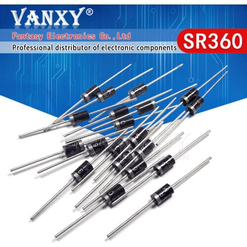 20pcs High quality NEW DIP SR360 Schottky diode 3A / 60V