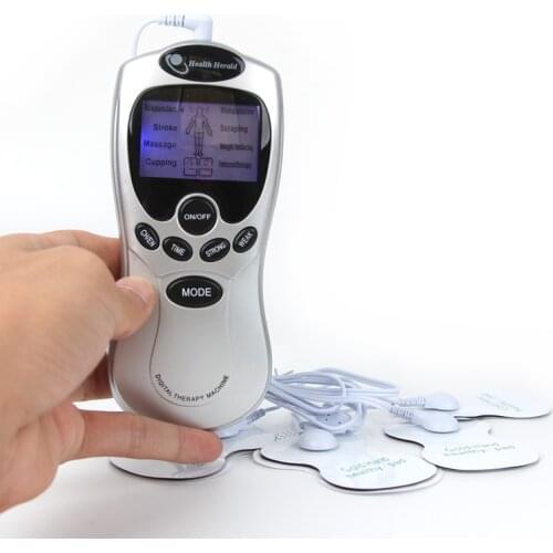 8-Mode Muscle Stimulator Massager Electric TENS Acupuncture Body Massage Digital Therapy Machine for Back Neck Hand Massage