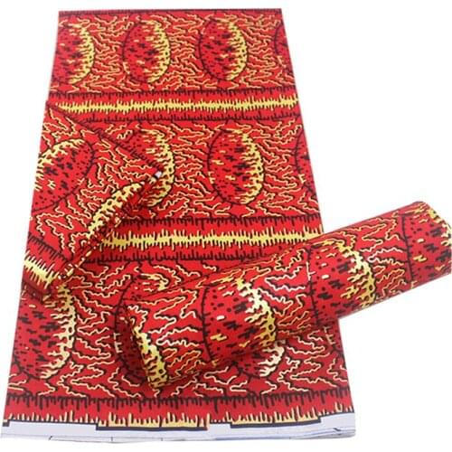 African Wax Style Dye Printed Cotton Fabric 100%Best Quality Veritable Ankara Clothes Material For Sewing By The Yards S-P 5-15