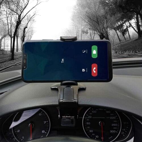 Car Multifunctional Mobile Phone Bracket 360 Degree Sun Visor Mirror Dashboard Mount GPS Stand Phone Holder