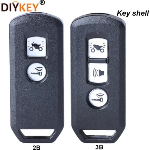 KEYECU Motorcycle Scooter Remote Key Shell Case - 2 / 3 Buttons FOB for Honda K35V3 ADV SH 150 Forza 300 125 PCX150 2018 2019