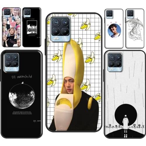 RM Mono Jin J-Hope For OPPO Realme C21 C3 C15 X2 6 7 Pro GT Neo Case For OnePlus 9 Pro Nord 8T 8 Pro Cover