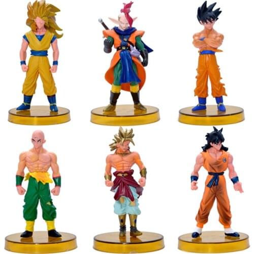 Dragon Ball Z Anime Action Figure Model Son Goku Jiren Kakarotto Figma Oversize 12CM PVC Collection Toys Brinquedos Gokou Statue