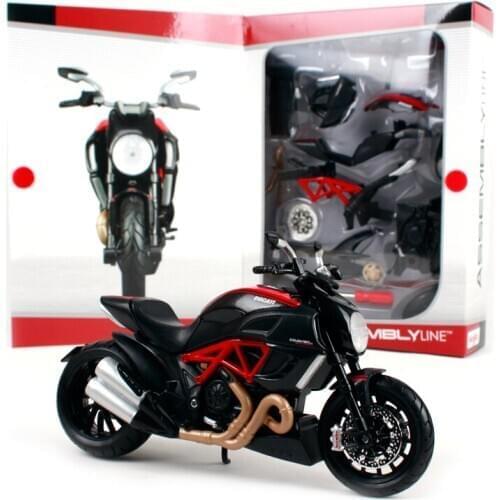 Maisto 1:12 Ducati DIAVEL CARBON Assembly DIY MOTORCYCLE BIKE Model Simulation Boys Gifts Toy Original Box Free Shipping