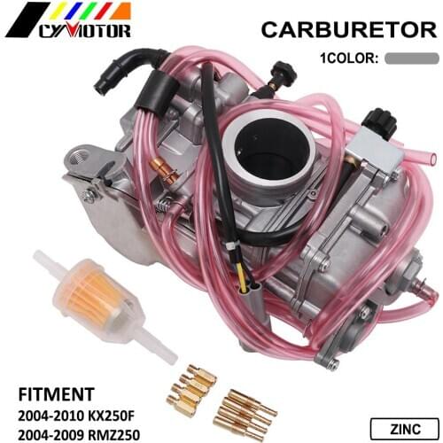 Motorcycle FCR 38 mm Carburador Carburetor Carb For Suzuki RMZ250 Kawasaki KX250F 2004-2010 Zinc MX38 Racing Add Power 30