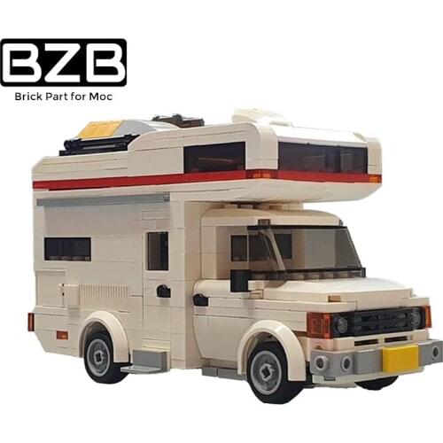 MOC Transits MK2 Camper Travel Car Building Block RV Model Creative DIY Brick Set Kids Toy Home Decoration Brain Game Best Gift