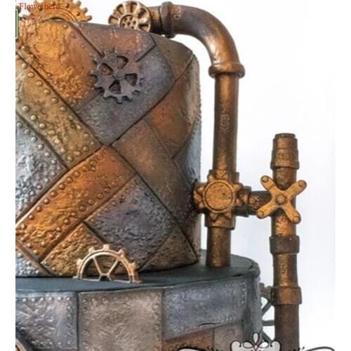 Creative Water Pipe Elbow Pipe Silicone Mold Fondant Cake Mold Cake Decorating Tools DIY Chocolate Biscuit Mold Christmas Mold