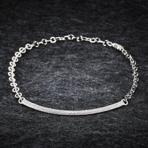 LIDU High Quality 925 Silver Smile Clavicle Necklace With Stylish And Elegant Monaco Jewelry As A Gift For Friends