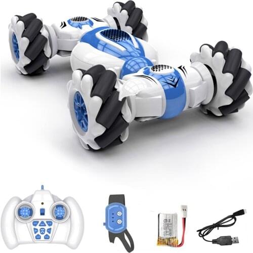 S-012 2.4G Mini Remote Control RC Car Stunt Double-Side Roll Rotary Car Gesture Induction Twisting Drift Off-Road Cars Kids Toys
