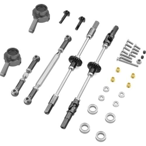 Upgrade Steel Gear Front & Rear Bridge Axle Gear Steering Cup Kit For MN D90 MN99 MN99S 1/12 RC Car Spare Parts