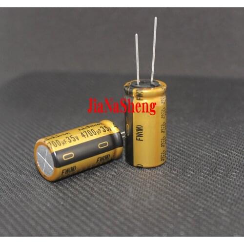 2PCS NEW NICHICON FW 4700UF 35V 18X35MM audio 4700UF35V Electrolytic Capacitor 35V4700uF filter amplifier 35V 4700UF