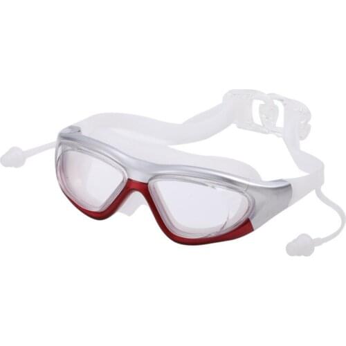 Large Frame Swimming Goggles HD Transparent Glasses Adult Anti fog Silicone Waterproof Men Women Swim Eyewear
