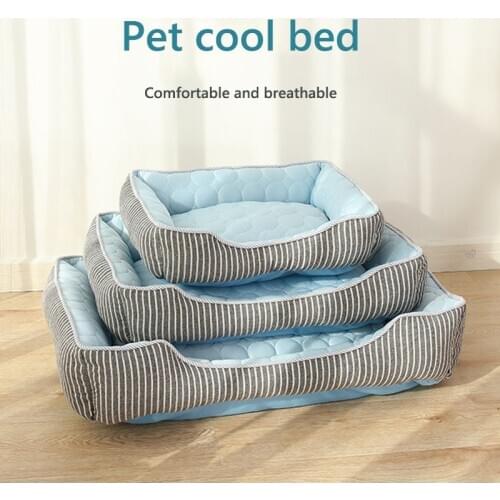 Dog Mat Cooling Summer Pad Mat For Dogs Cat Blanket Sofa Breathable Pet Dog Bed Summer Washable For Small Medium Large Dogs Car