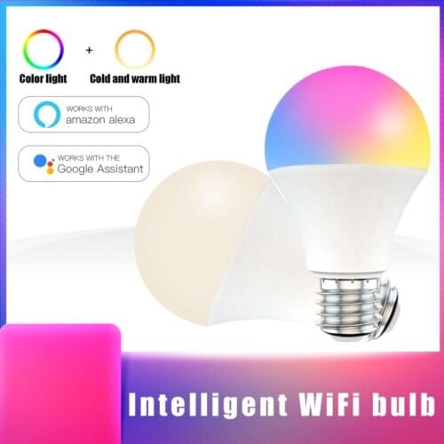 Dimmable E27 B22 LED Lamp RGB 15W WIFI Smart Bulb Bluetooth APP Control 15W IR Remote Control RGBWW Light Bulb 85-265V For Home