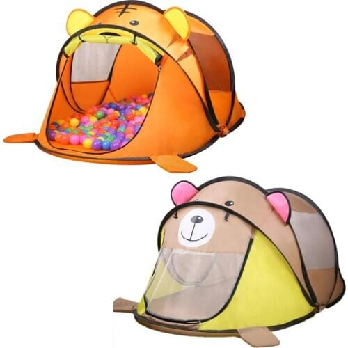 Foldable Childrens tent Portable Wigwam Kids Tent Ball Pool Tipi Tent For Kids Folding Castle Play House Outdoor Boys Girl Toys