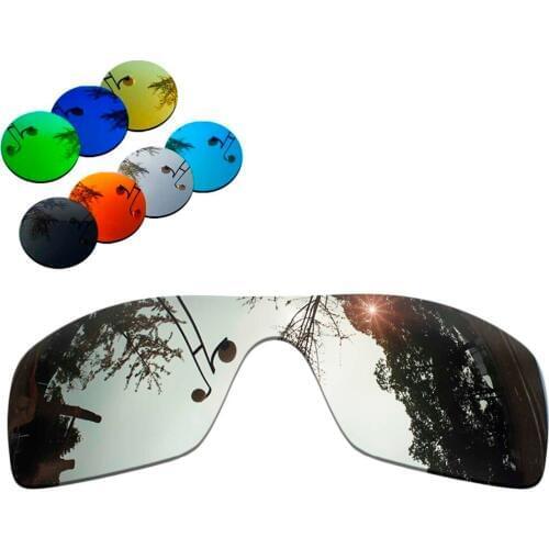 100% Precisely Cut Polarized Replacement Lenses for Batwolf Sunglasses Chrome Mirrored Coating Color- Choices