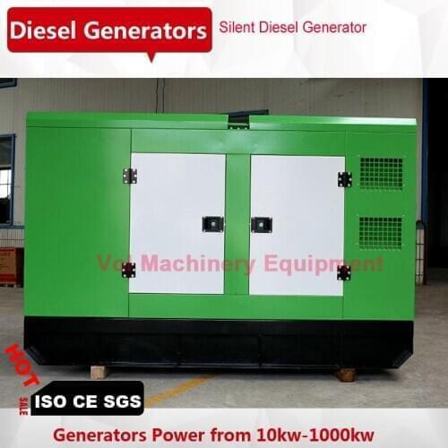 Super silent 150kva genset price with silent canopy with fuel tank three phase single phase