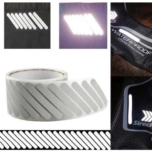 High Visibility Safely Silver Reflective DIY Tape Iron On Fabric Clothes Heat Transfer Vinyl Film 5cm x 1meter M22