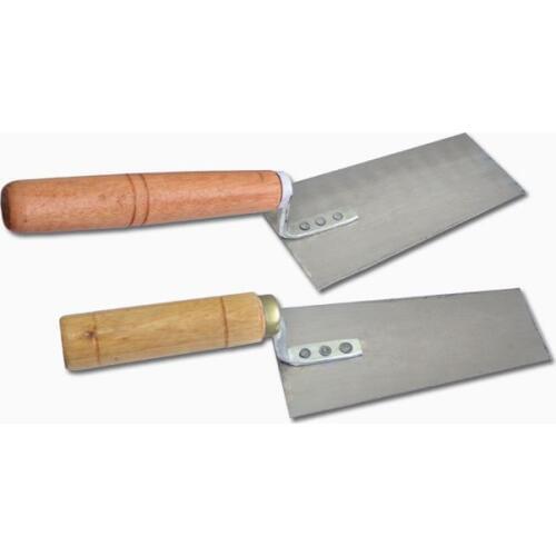 High quality 150X55mm/160X70mm spring steel blade wooden handle plastering trowel construction concrete spatula tool