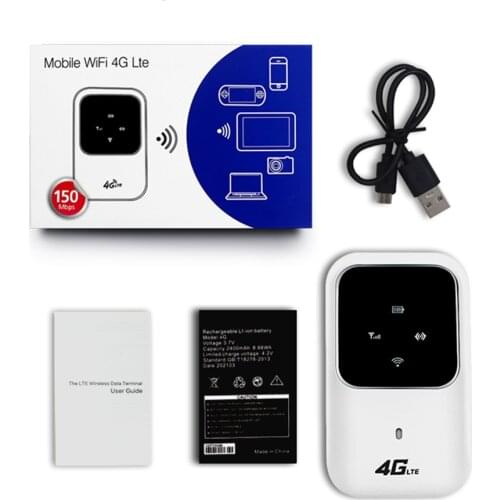 4G Wireless Router LTE Portable Car Mobile Broadband Network Pocket 2.4G Wireless Router 100Mbps Hotspot SIM Unlocked WiFi Modem