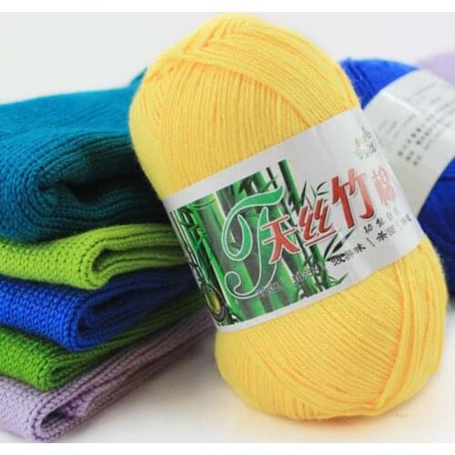 50g Bamboo Cotton 6colors New Scarf Wool babycare Yarn Milk Lot Cotton Crochet Knitting Knitting Craft soft