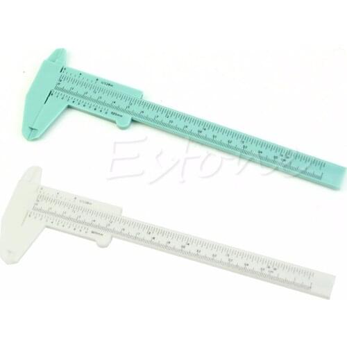 6" 150mm Plastic Ruler Sliding Gauge Vernier Caliper Jewelry Measuring