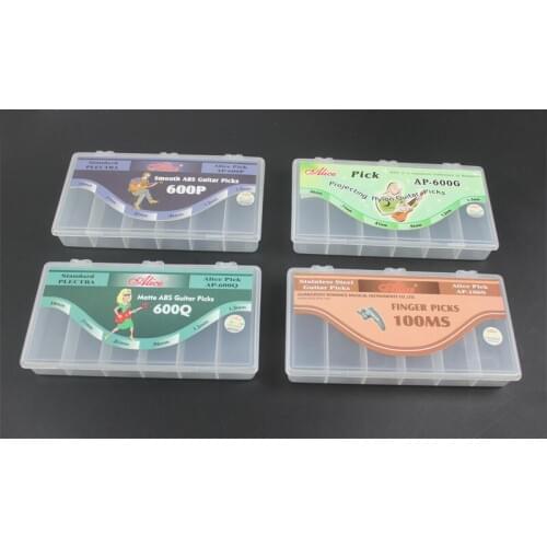 6 Grid Large Guitar Picks Pick Plectrum Hussif Fishing Bait Case Storage Box Organizer Container